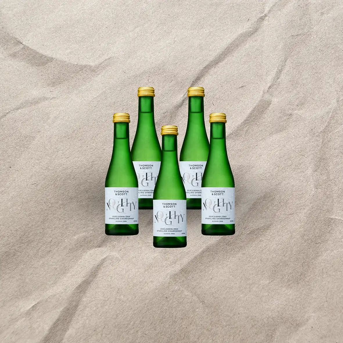 NOUGHTY – SPARKLING CHARDONNAY MINI – alkoholiton kuohuviini 200 ml